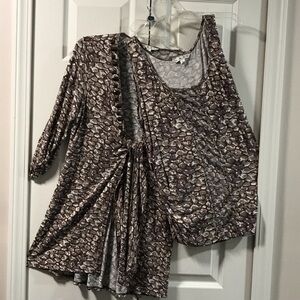 CAbi Cheetah Print Jacket and Tank Set
